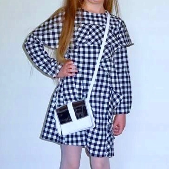 Zara girls gingham dress with flounce - Picture 8 of 16